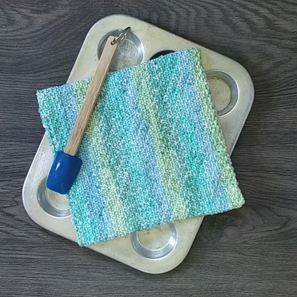 Hand Knit Hot Pad